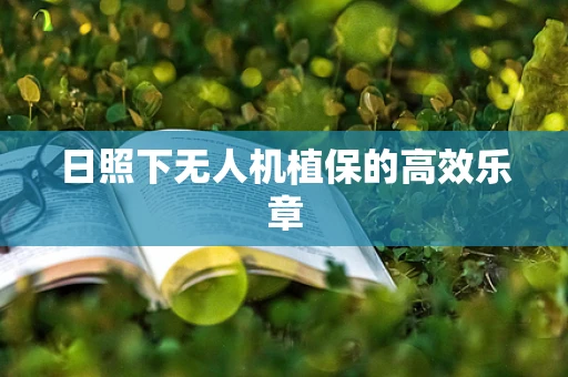 日照下无人机植保的高效乐章