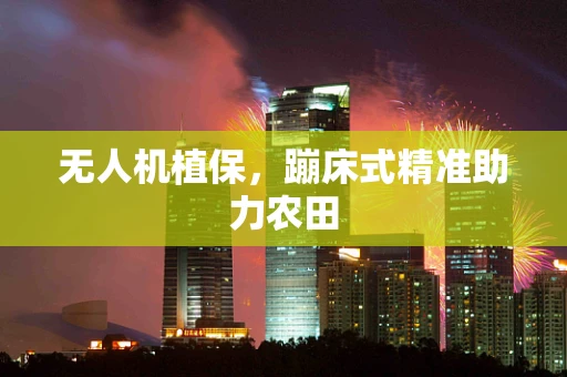 无人机植保，蹦床式精准助力农田