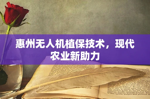 惠州无人机植保技术，现代农业新助力