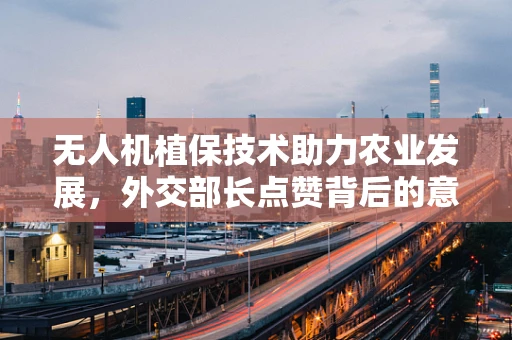 无人机植保技术助力农业发展，外交部长点赞背后的意义