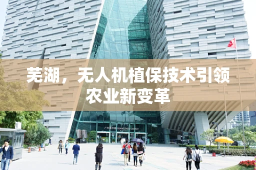 芜湖，无人机植保技术引领农业新变革