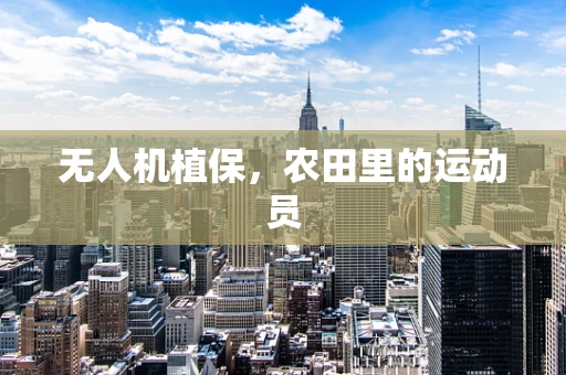 无人机植保，农田里的运动员