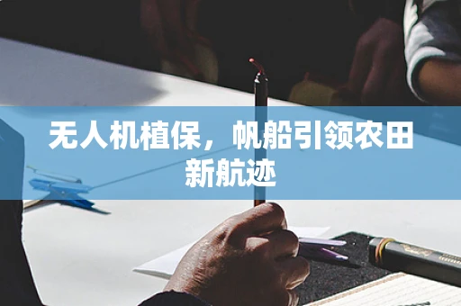 无人机植保，帆船引领农田新航迹