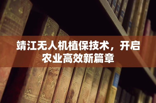 靖江无人机植保技术，开启农业高效新篇章