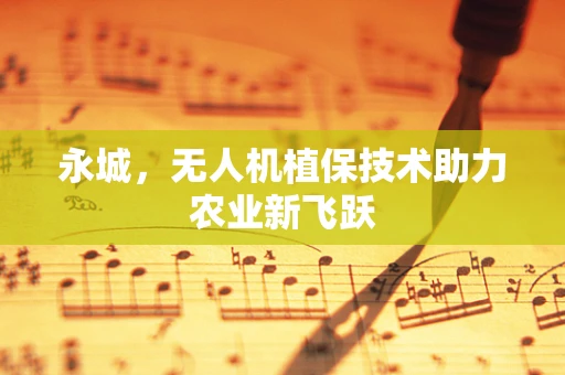 永城，无人机植保技术助力农业新飞跃