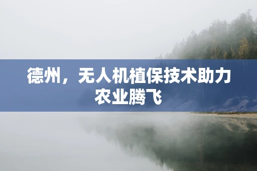 德州，无人机植保技术助力农业腾飞