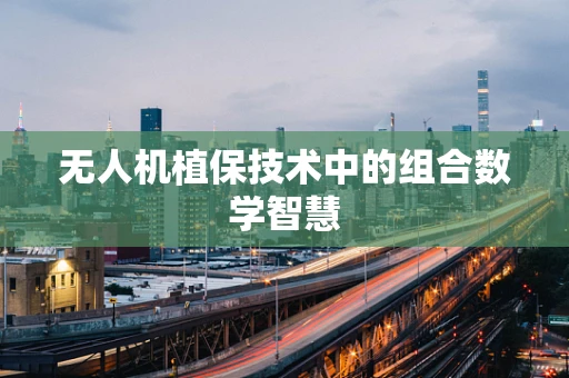 无人机植保技术中的组合数学智慧