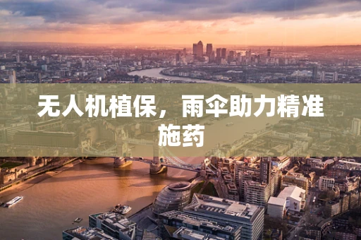 无人机植保，雨伞助力精准施药