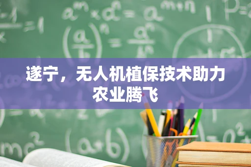 遂宁，无人机植保技术助力农业腾飞