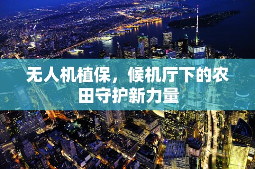 无人机植保，候机厅下的农田守护新力量