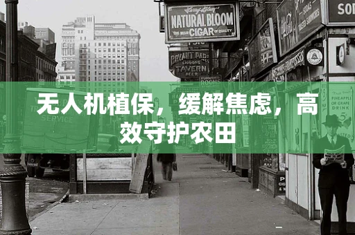 无人机植保，缓解焦虑，高效守护农田