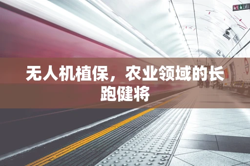 无人机植保，农业领域的长跑健将