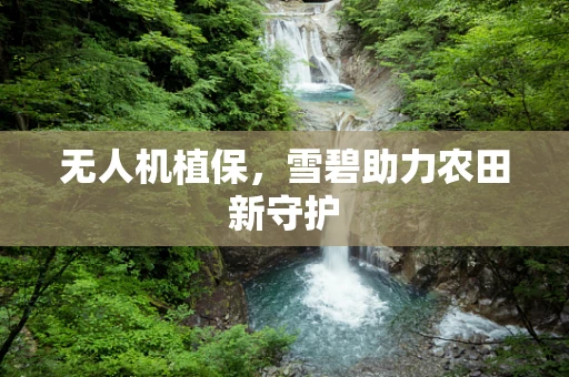 无人机植保，雪碧助力农田新守护