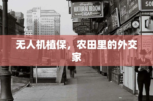 无人机植保，农田里的外交家