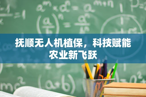 抚顺无人机植保，科技赋能农业新飞跃