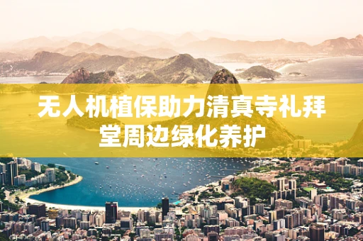 无人机植保助力清真寺礼拜堂周边绿化养护