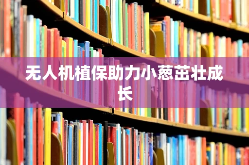 无人机植保助力小葱茁壮成长