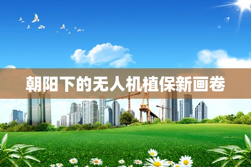 朝阳下的无人机植保新画卷