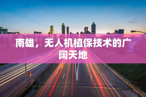 南雄，无人机植保技术的广阔天地