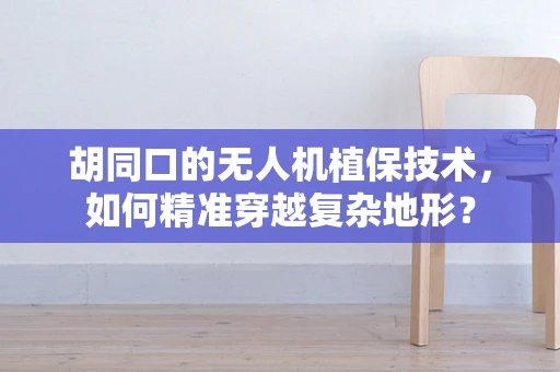胡同口的无人机植保技术，如何精准穿越复杂地形？