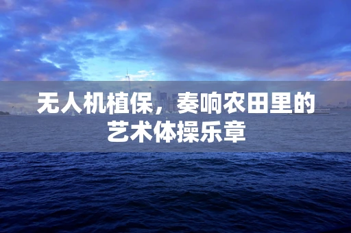 无人机植保，奏响农田里的艺术体操乐章