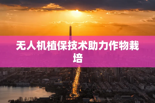 无人机植保技术助力作物栽培