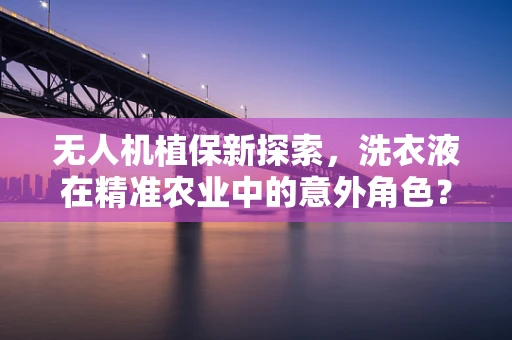 无人机植保新探索，洗衣液在精准农业中的意外角色？