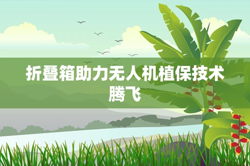 折叠箱助力无人机植保技术腾飞