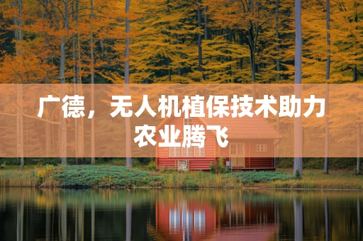 广德，无人机植保技术助力农业腾飞