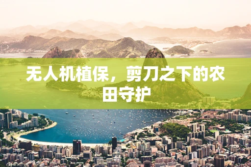 无人机植保，剪刀之下的农田守护