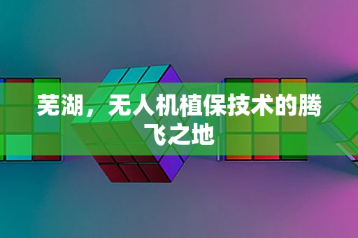 芜湖，无人机植保技术的腾飞之地