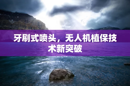 牙刷式喷头，无人机植保技术新突破