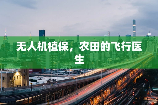 无人机植保，农田的飞行医生