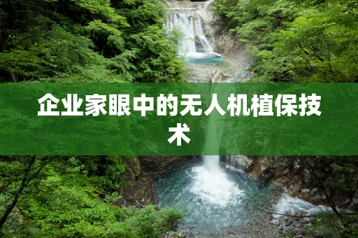 企业家眼中的无人机植保技术