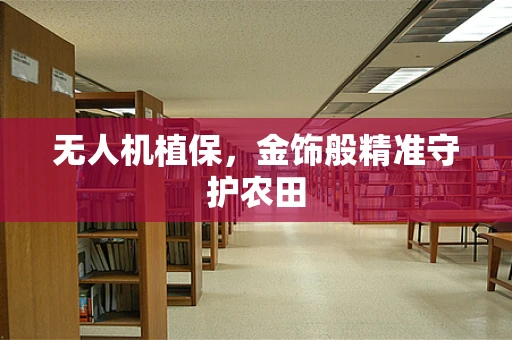 无人机植保，金饰般精准守护农田