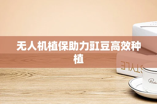 无人机植保助力豇豆高效种植