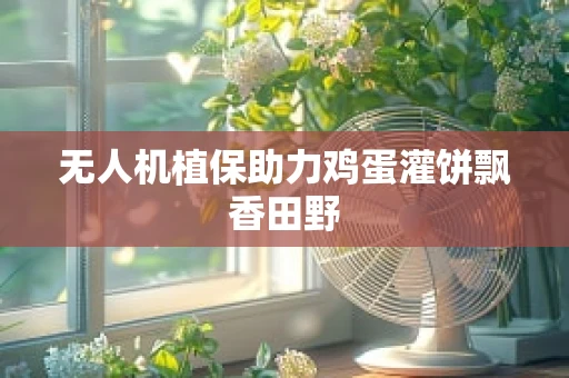 无人机植保助力鸡蛋灌饼飘香田野