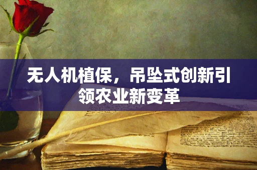无人机植保，吊坠式创新引领农业新变革