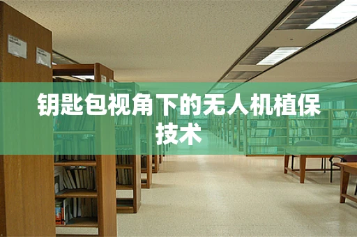 钥匙包视角下的无人机植保技术