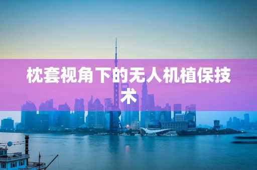 枕套视角下的无人机植保技术