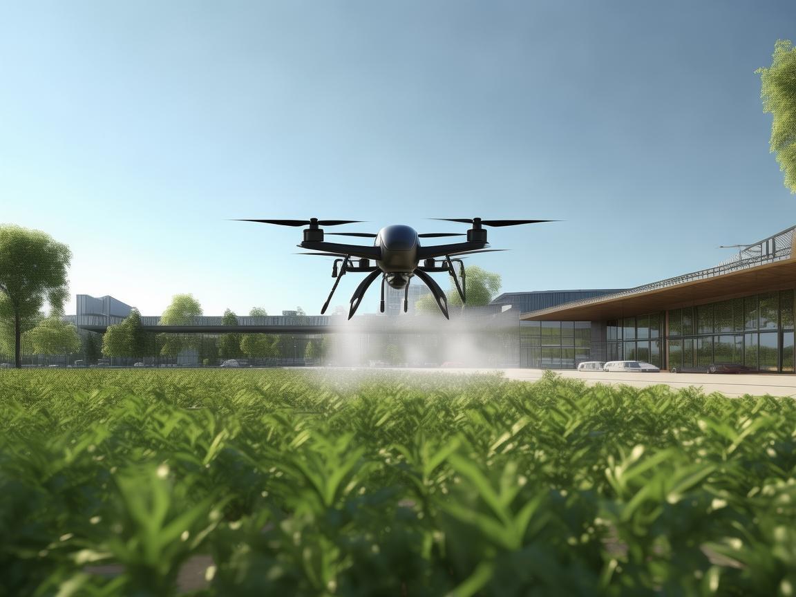 无人机植保助力公交枢纽站绿色守护