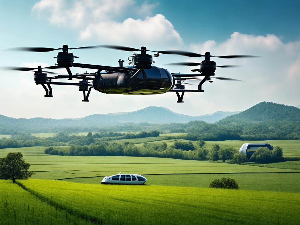 无人机植保与缆车车厢，协同创新农田守护新模式