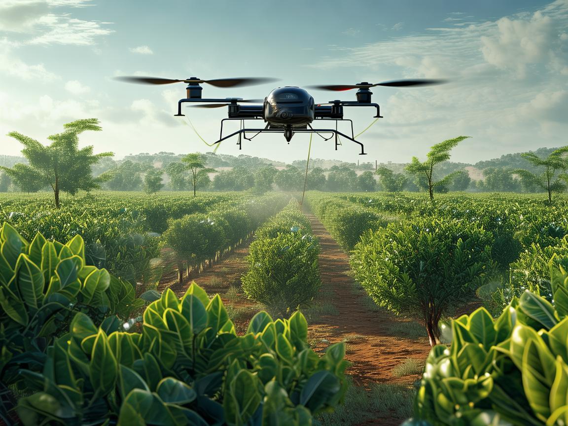 无人机植保助力蛇果高效种植