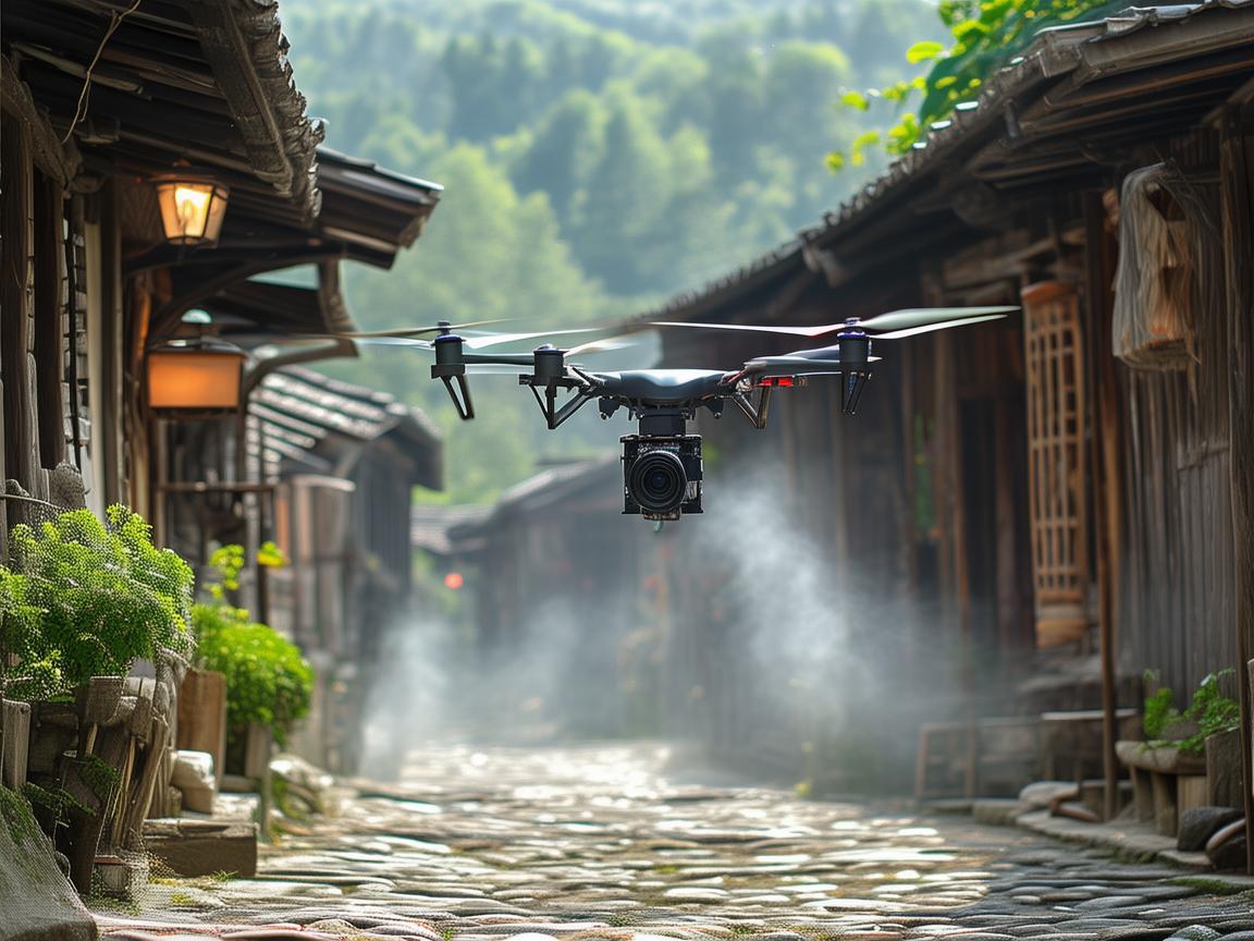 古镇街石板路的无人机植保新探索