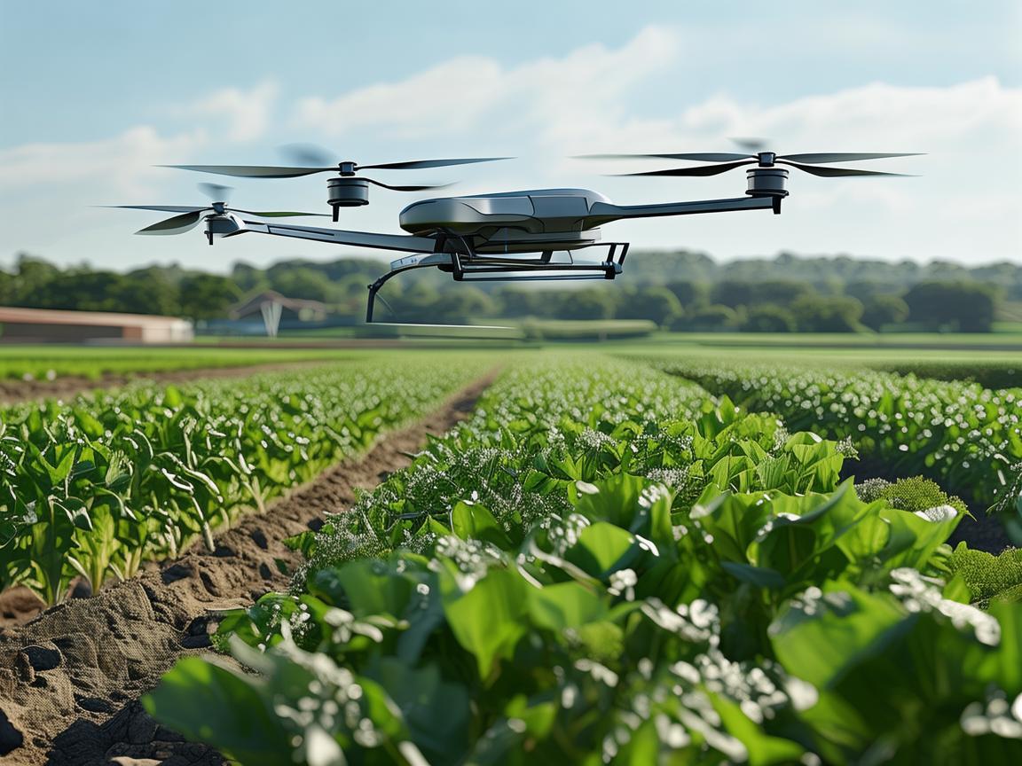 无人机植保技术助力猫粮生产绿色保障