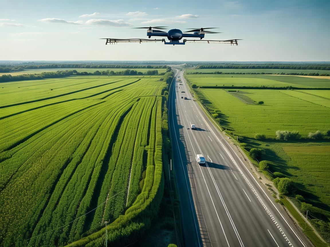 国道上空的无人机植保新图景