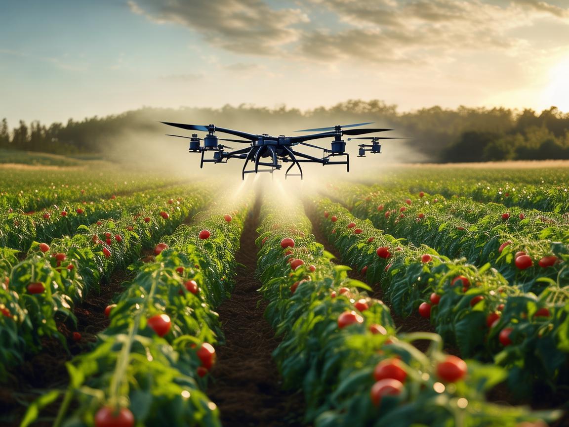 无人机植保助力番茄酱原料绿色生产 无人机植保助力番茄酱原料绿色生产