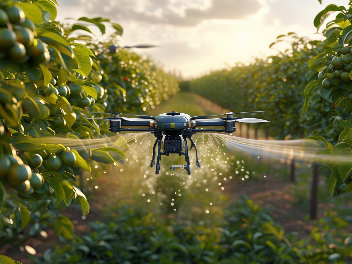无人机植保助力李子园高效防护