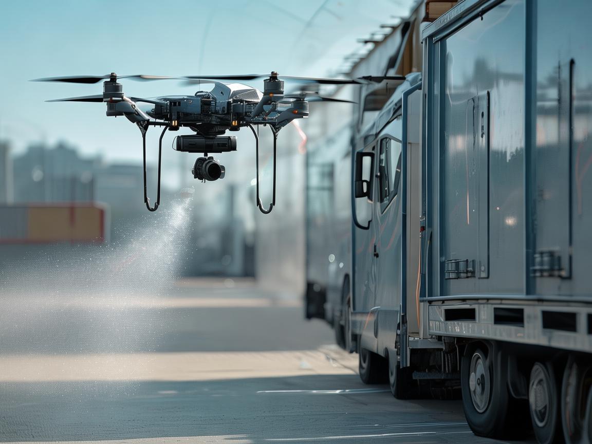 无人机植保技术助力医疗废物转运车消毒