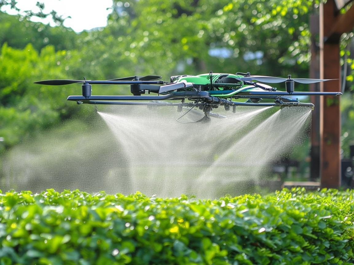 无人机植保技术助力足浴店绿植养护